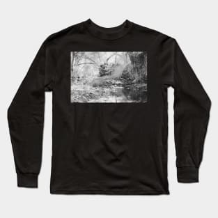 Photo of Peaceful Jungle Stream in California V3 Long Sleeve T-Shirt